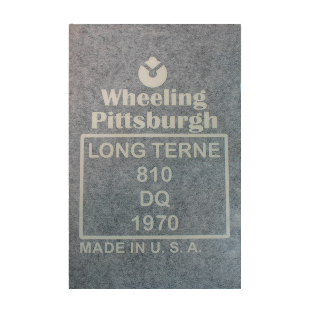 1970 GM Pittsburgh steel Gas Tank/Muffler Stencil
