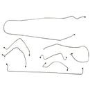 1963 Pontiac Tempest LeMans Manual Drum Brake Line Kit 7pc, OE Steel