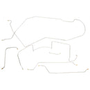 1966 Pontiac GTO Tempest LeMans Hardtop V8 Power Drum Brake Line Kit 6pc OE Steel