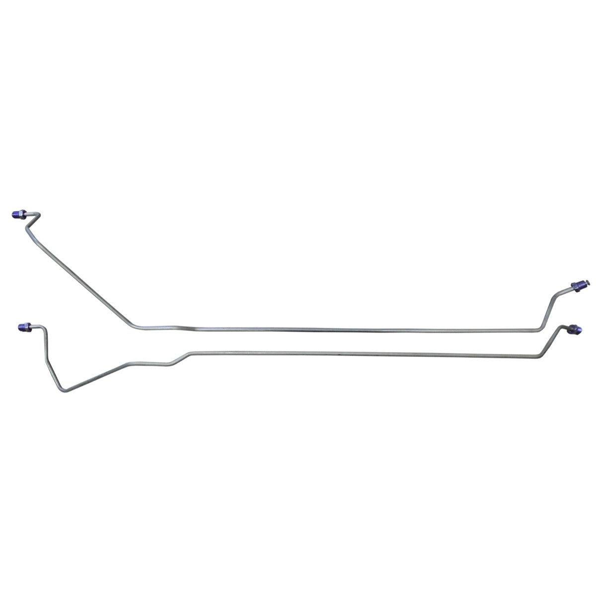 1966-67 GM A Body (Except Chevrolet) 3/16"  Rear Axle Brake Lines, 2pc OE Steel