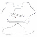 Late 1967 Pontiac GTO LeMans Power Disc Brake Line Kit 8pc, V8, Conv, Valve Lt of M/C, H.O. Ram Air Exhaust, OE Steel