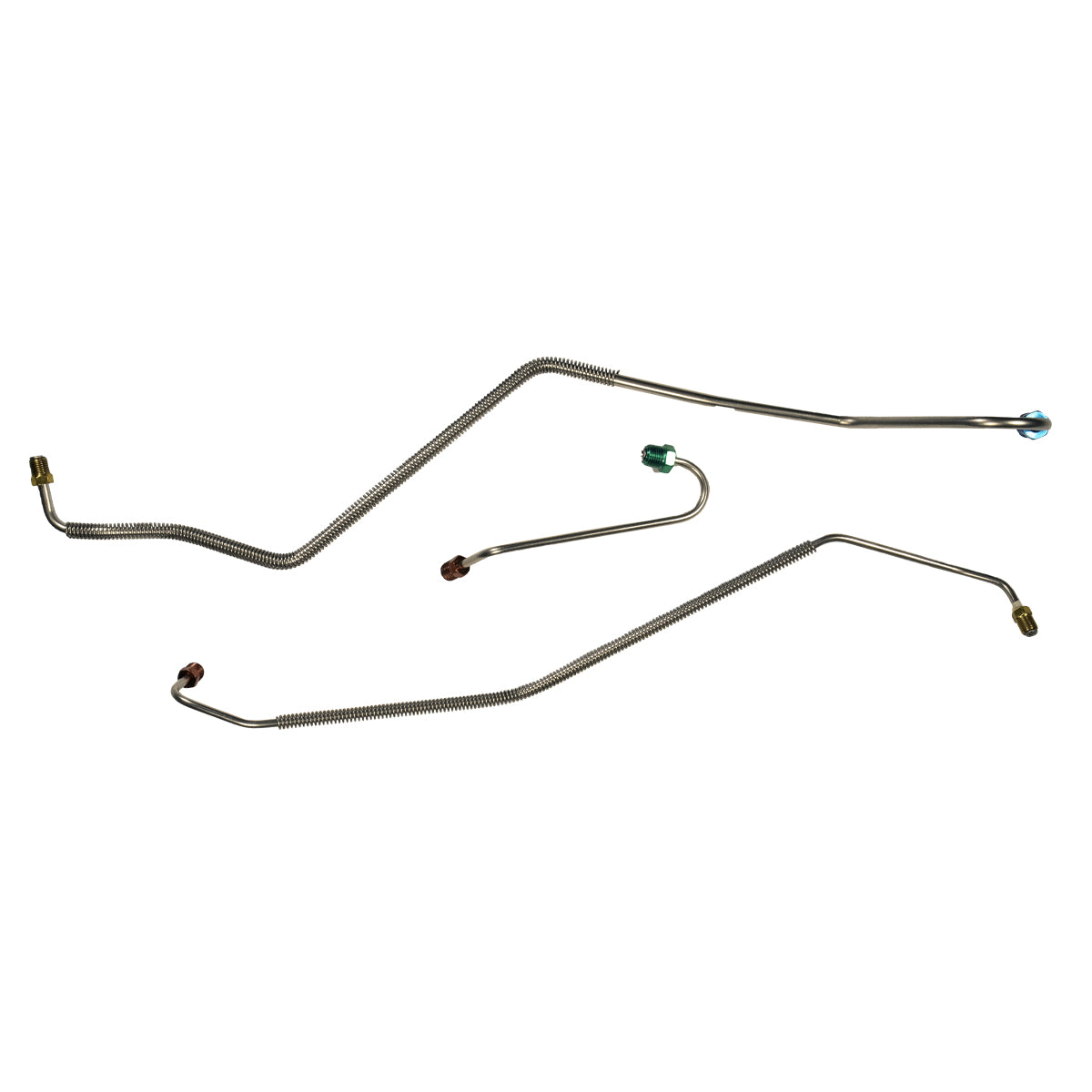 1967 Early Pontiac GTO Power Disc M/C Lines (Only used with our valve), 3pc OE Steel