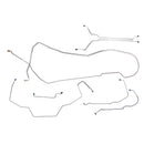 1968 Pontiac GTO/Tempest/LeMans Hardtop Power Drum Brake Line Kit w/Wheel Lines 9pc, OE Steel