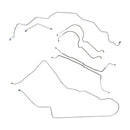 1976-77 Pontiac Can Am/LeMans Power Disc Complete Brake Line Kit 7pc, OE Steel