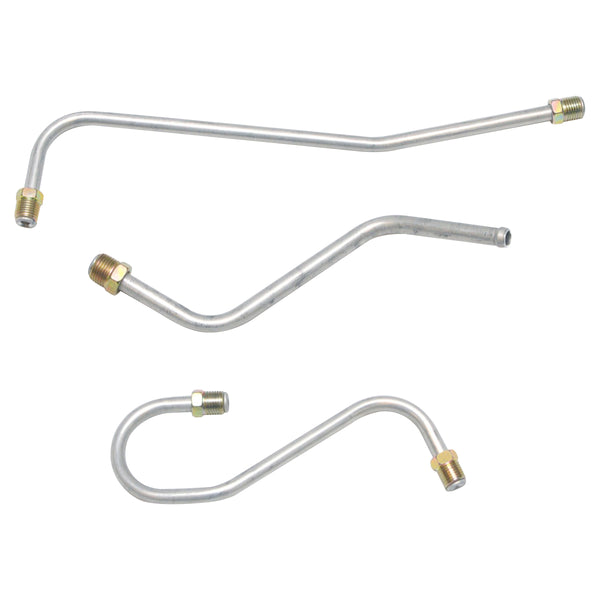 1965 Pontiac GTO Tempest LeMans (105 Cent/105 Rear Fittings) Tri-Power Lines 3pc OE Steel