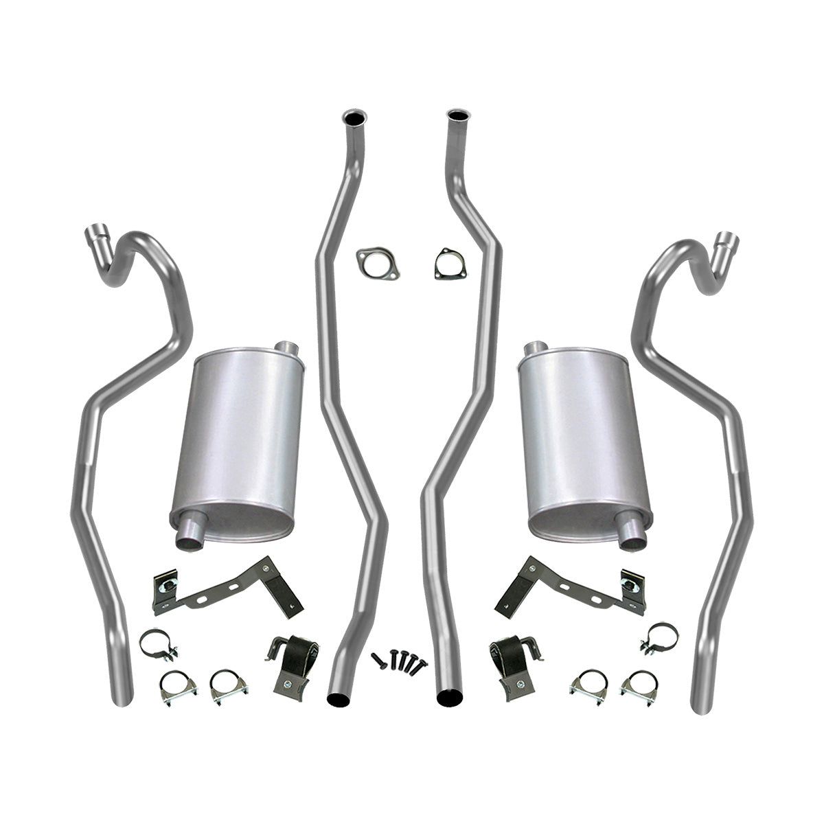 1967 Pontiac GTO Lemans Tempest Std Manifold Stock Exhaust Kit 2"