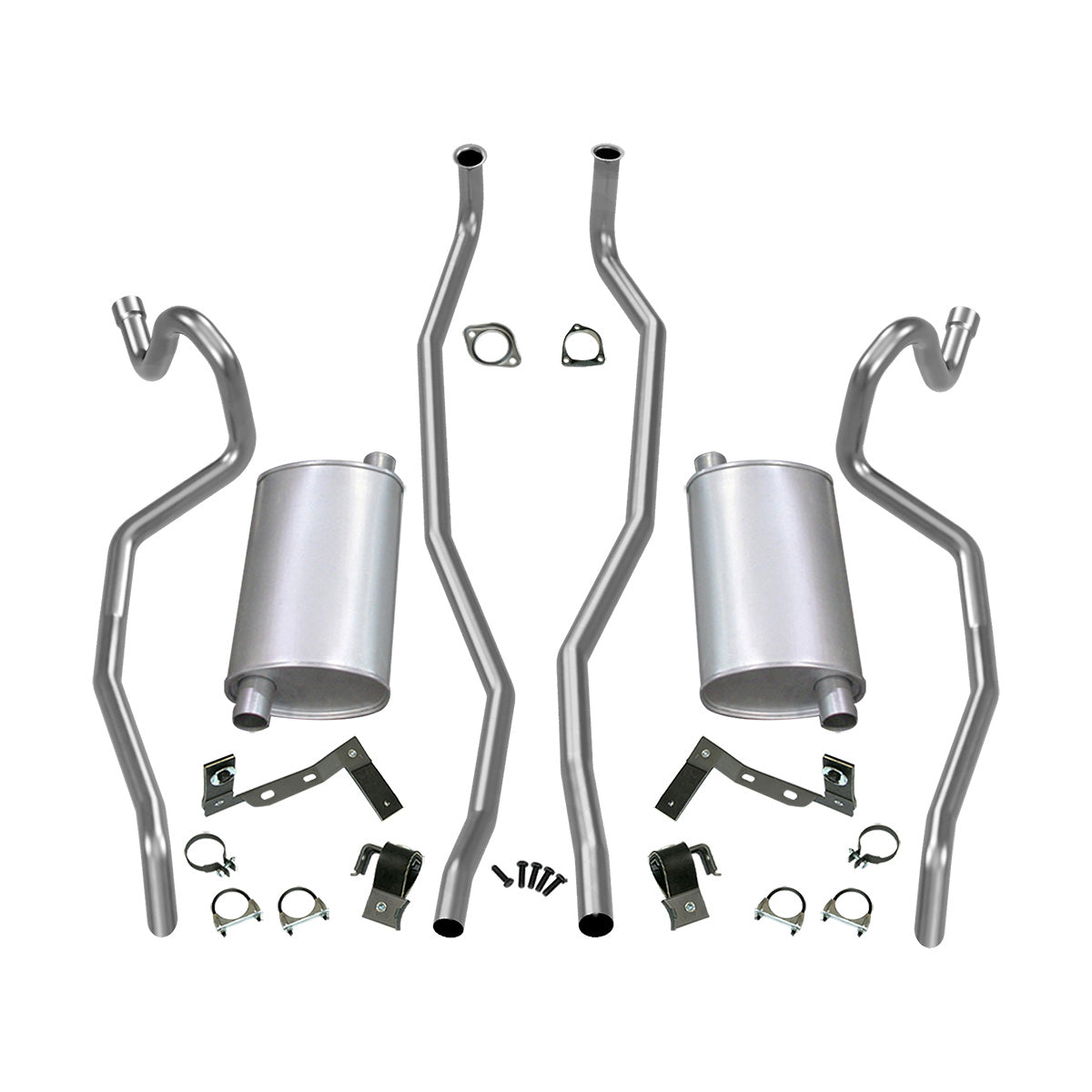 1967 Pontiac GTO Lemans Tempest Std Manifold Oversized Exhaust Kit 2 1/4"+