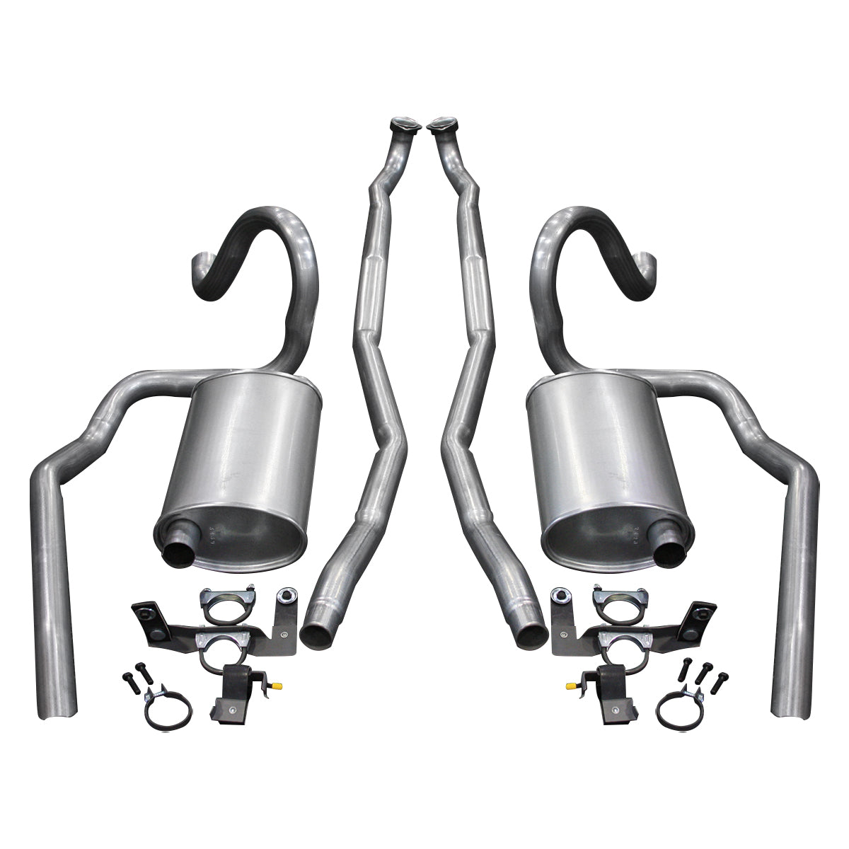 1968 Pontiac GTO Ram Air H.O. 2-1/4" Manual Trans Complete Stock Exhaust Kit