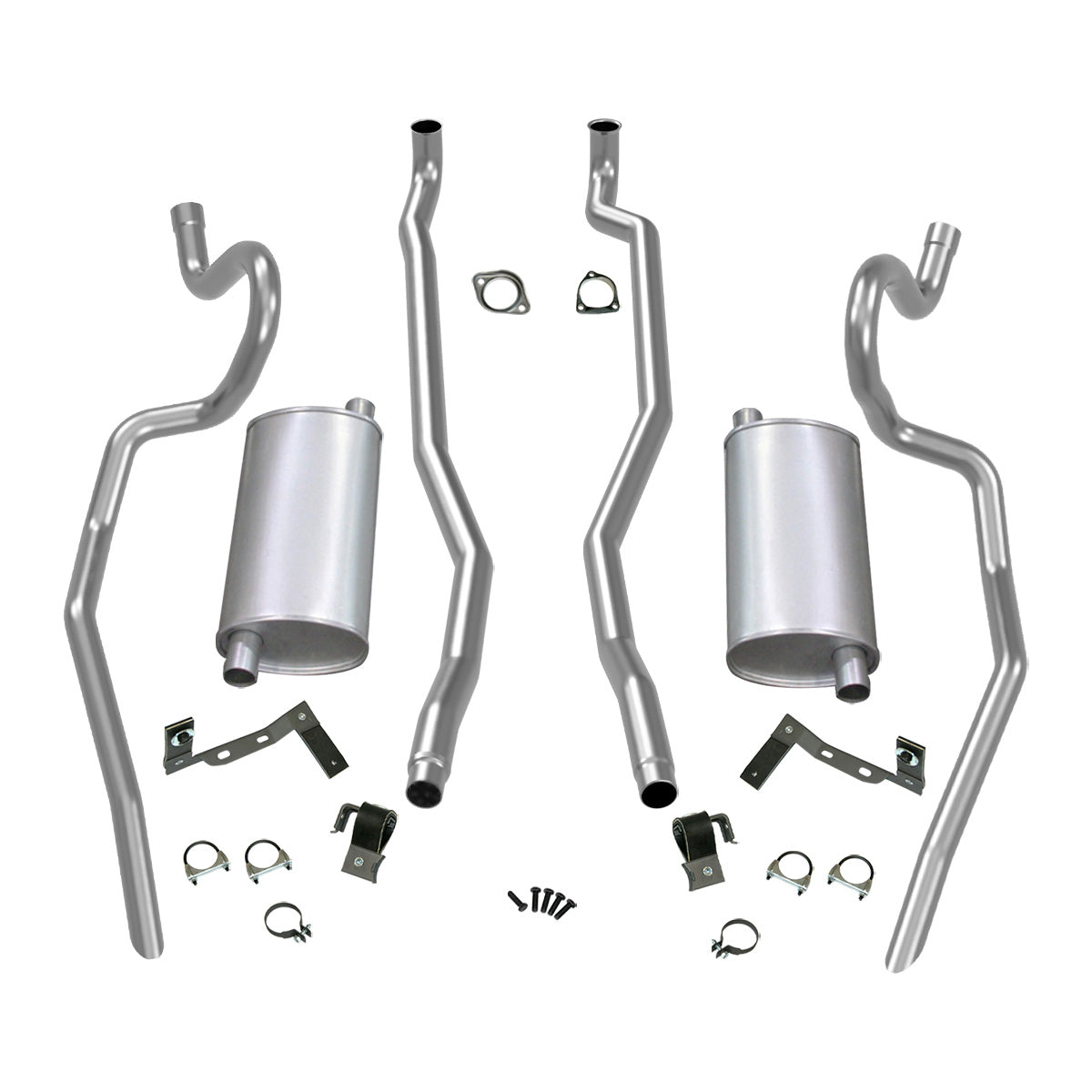 1969 Pontiac GTO Ram Air Manual Trans Stock Exhaust Kit-2 1/4"