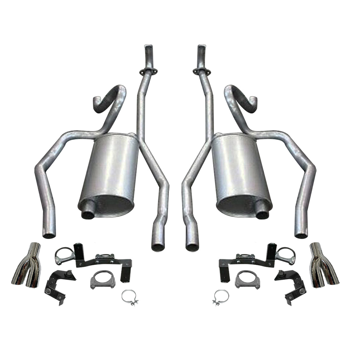 1970-71 Pontiac GTO GT-37 Standard Manifold Stock 2 1/4" Exhaust Kit