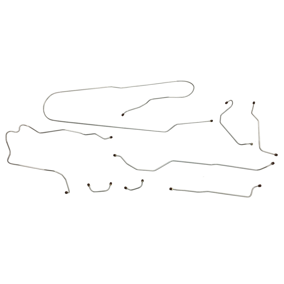 1958 Pontiac Star Chief/Catalina 124" WB Manual Drum Brake Line Kit, OE Steel