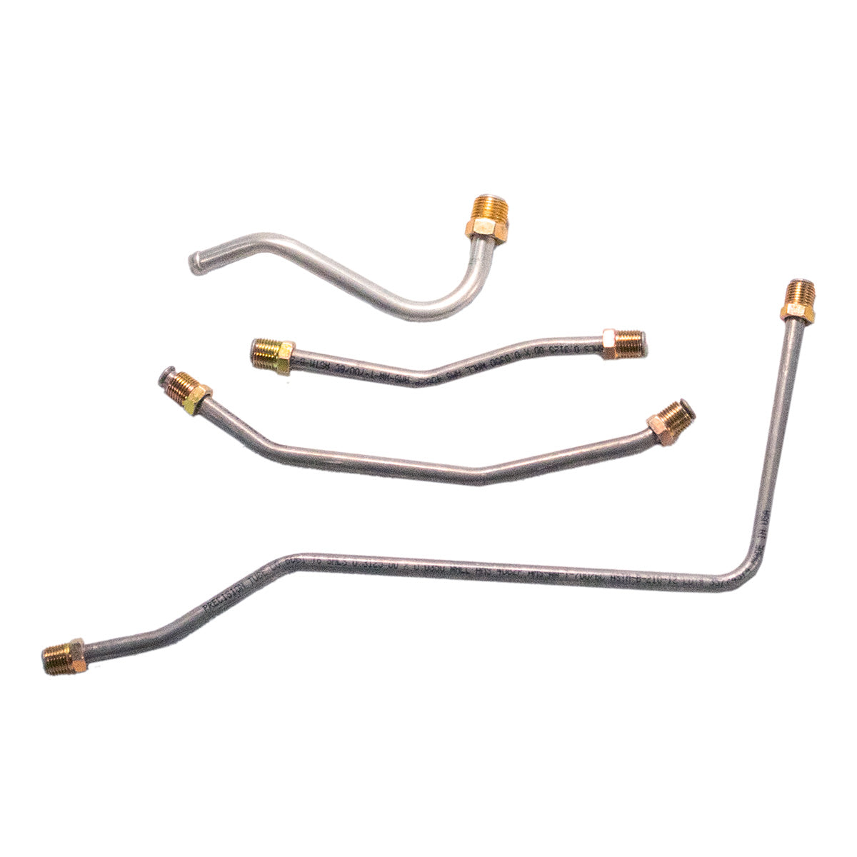 1958 Pontiac 370CID Tri-Power 3/8", 5/16" Carb Lines 4pc, OE Steel
