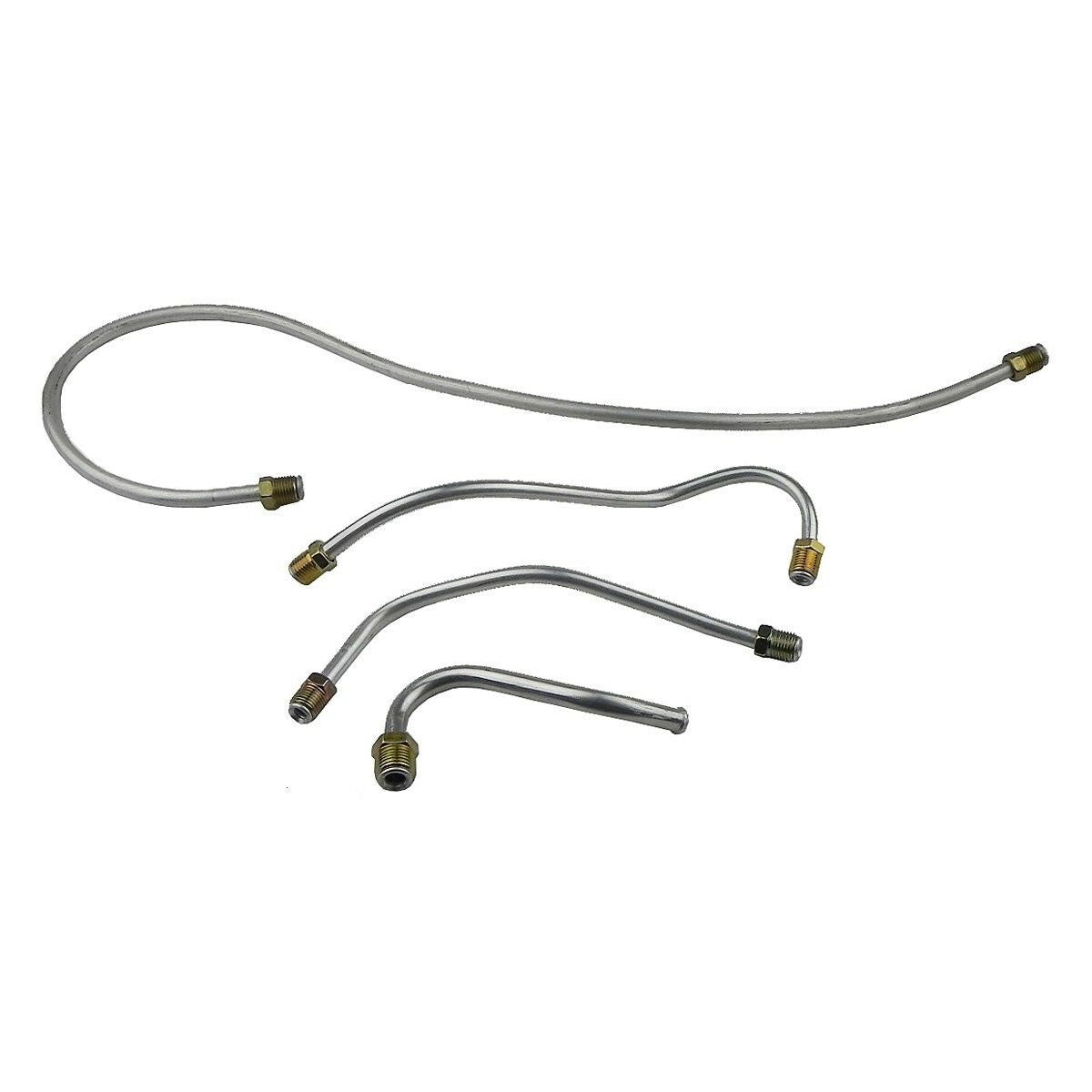 1963 Pontiac Tri Power Carb Fuel Lines with Brass Fittings - Alum