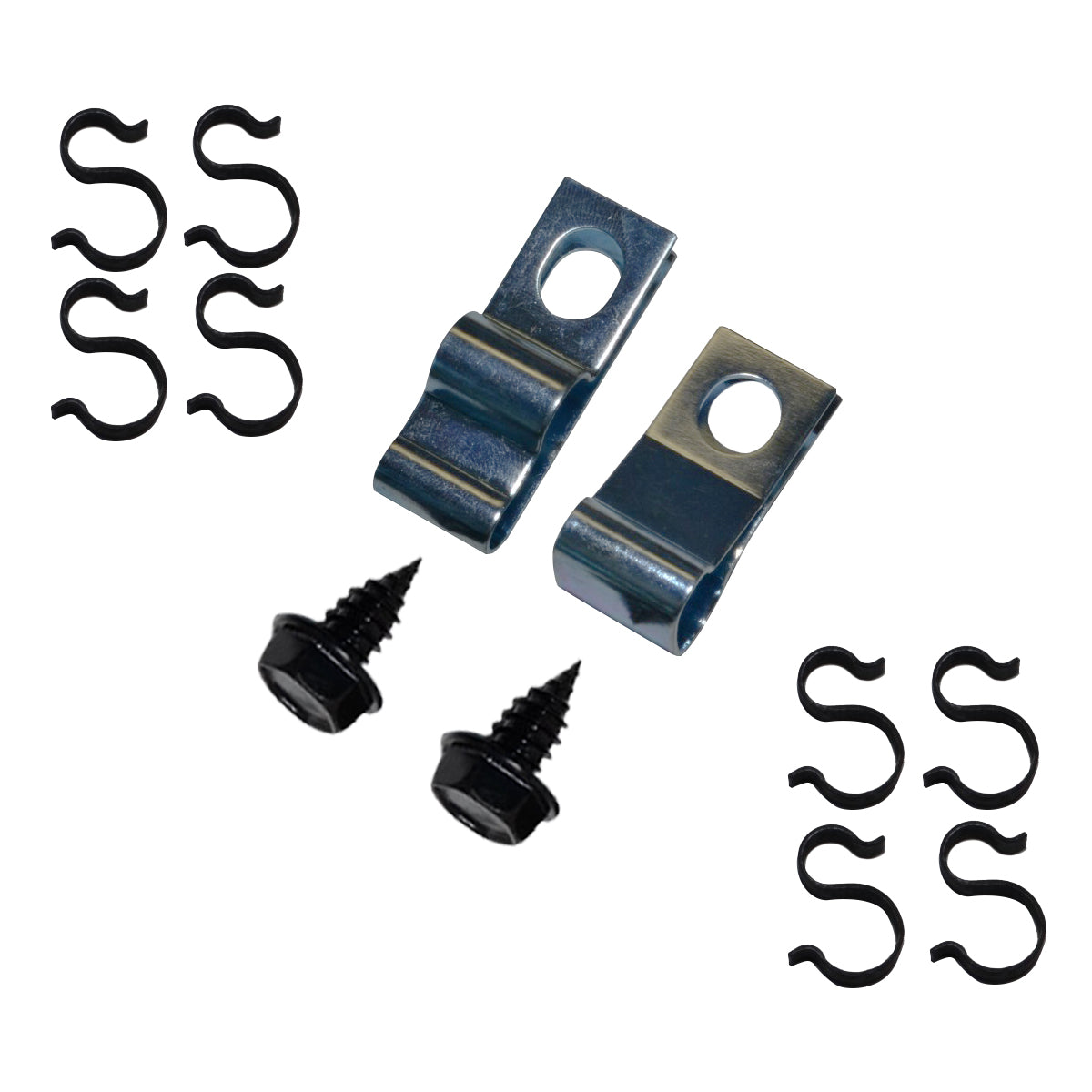 1968-69 Pontiac Fuel Line Clips 3/8"-1/4" w/Return 12pc