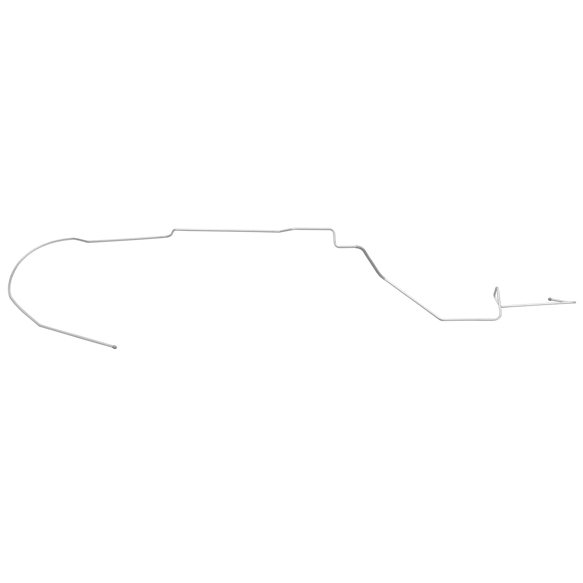 1973-74 Plymouth Satellite Roadrunner 3/8" Main Fuel Line 1pc, OE Steel