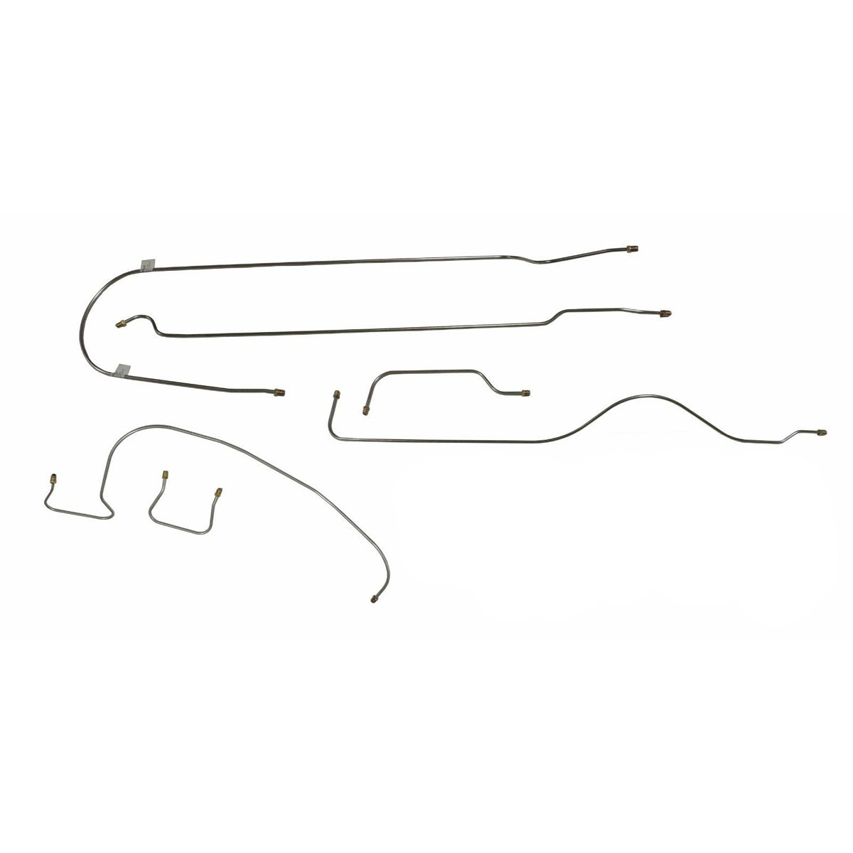 1937 Packard 1507 Complete Brake Line Kit 6pc, OE Steel