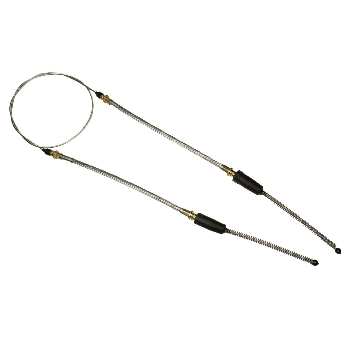 1965-79 Corvette Rear Parking Brake Cable, Loops Between Both Rear Brakes, OE Steel