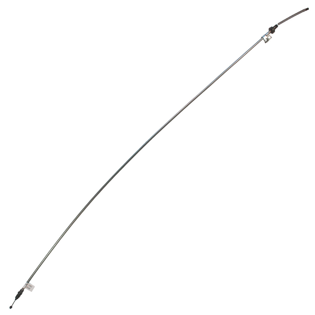 1968-70 AMC AMX Javelin Hornet Rear Parking Brake Cable, Long, 1pc, OE Steel