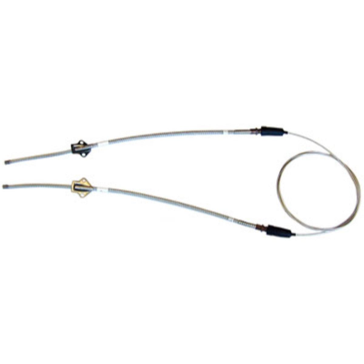 1960 Pontiac Bonneville Rear Parking Brake Cable (1 Cable-loop) Plug-in, Bolt-on, has Brackets, OE Steel