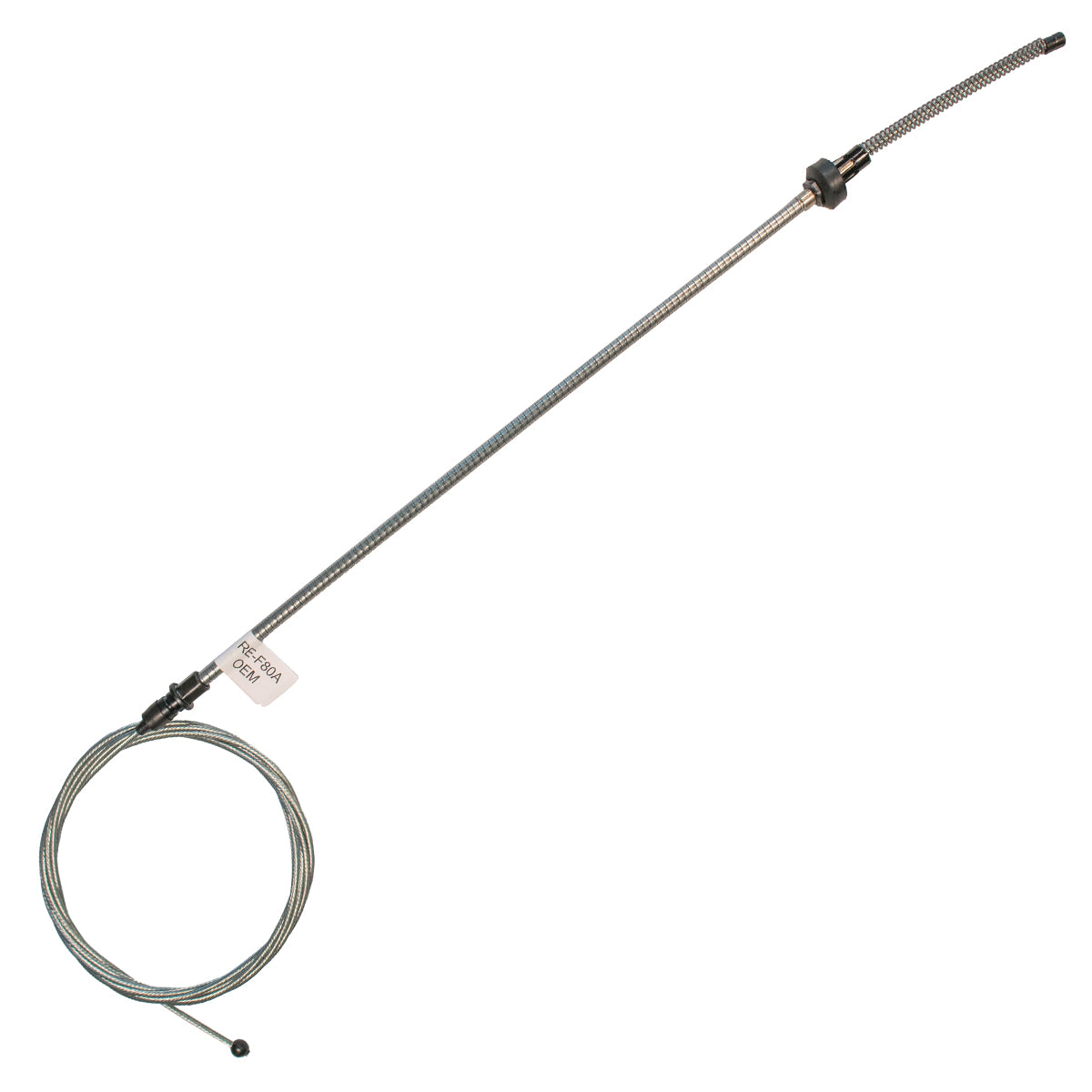 1969-71 Ford Torino Rear Parking Brake Cable, Long, OE Steel