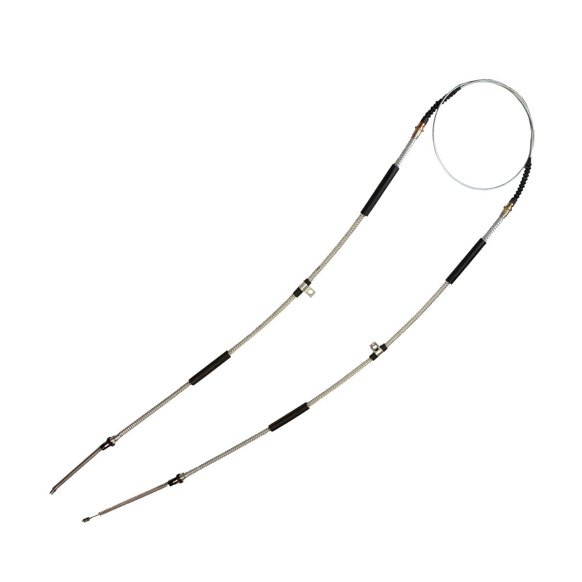 1956 Ford F-100 2WD Rear Cable, 1 Loop For Both, OE Steel