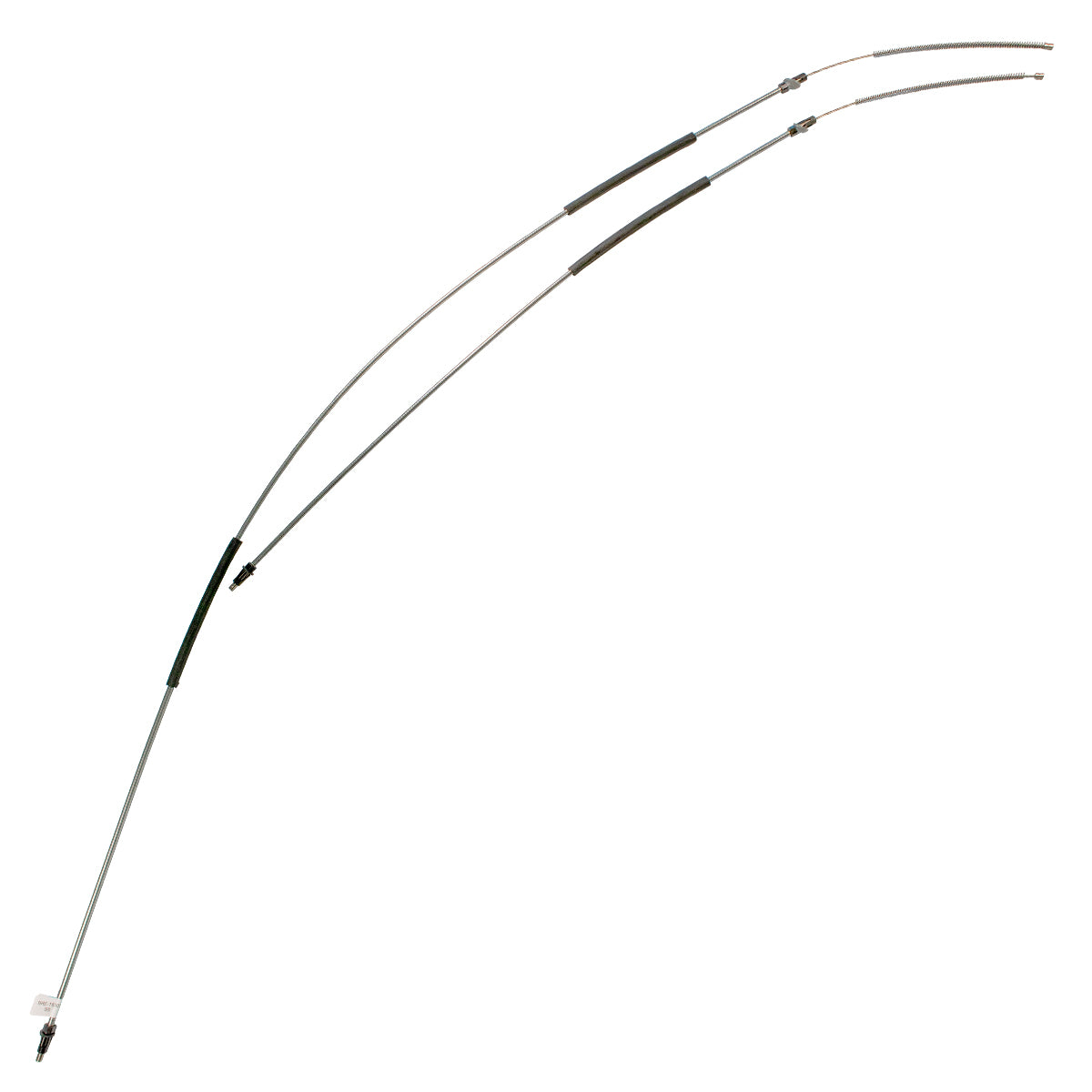 1983 Ford F-250 4wd Long Bed Rear Parking Brake Cable Pair, OE Steel