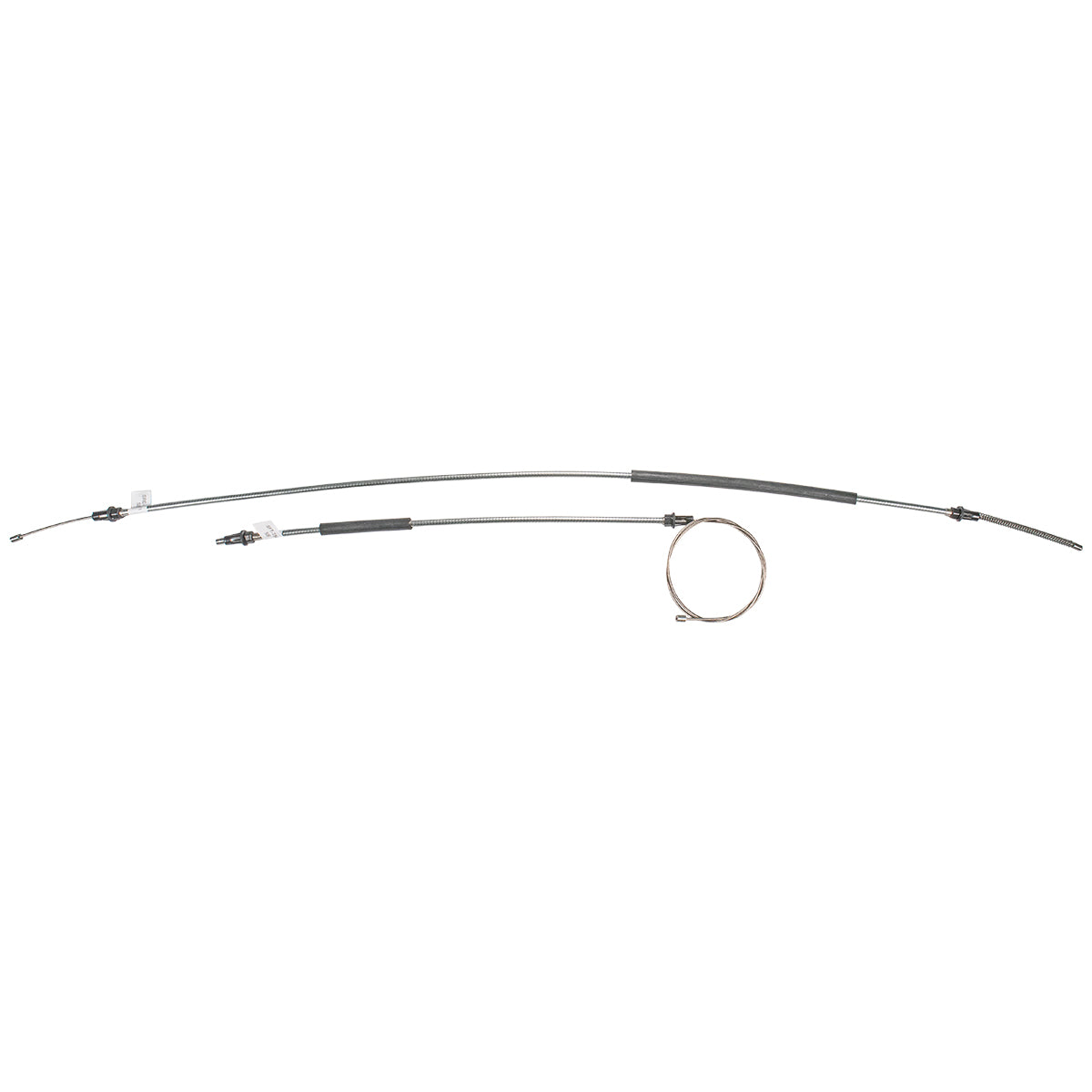 1984 Ford  F-150 4wd Short Bed Rear Parking Brake Cable Pair, OE Steel