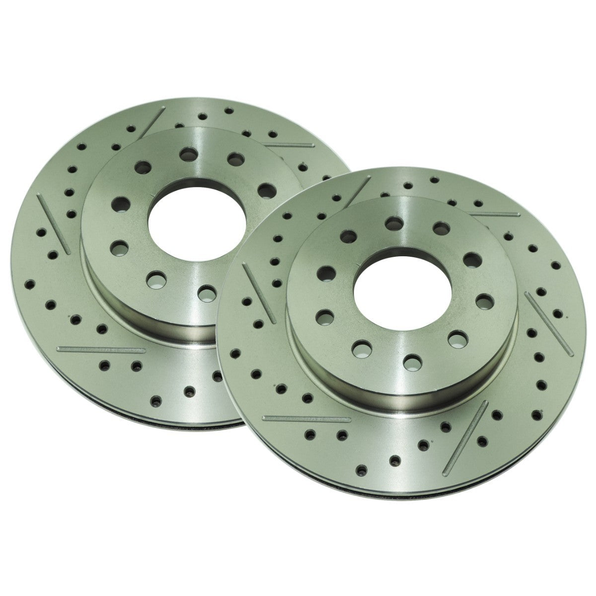 1964-72 GM A-Body 1967-81 F-Body 78-88 G-Body Rear Disc Conversion Rotor Cross Drilled And Slotted 2pc