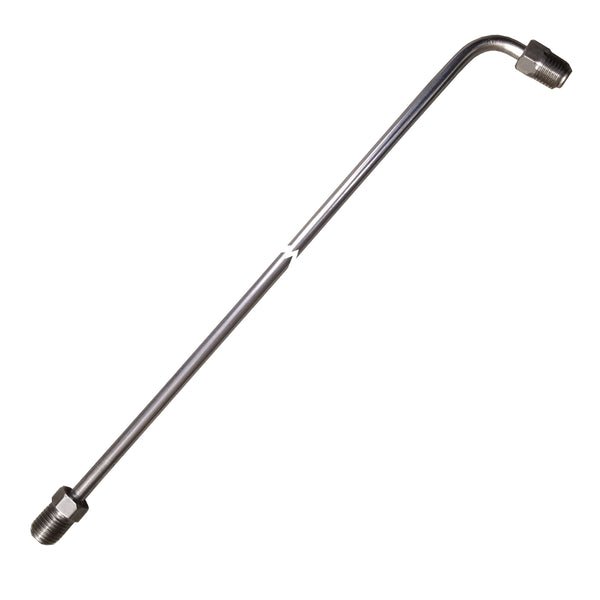 3/16" Tubing 20 Inches Long With 90 Deg Bend One End 3/8-24 Fittings Each End Stainless