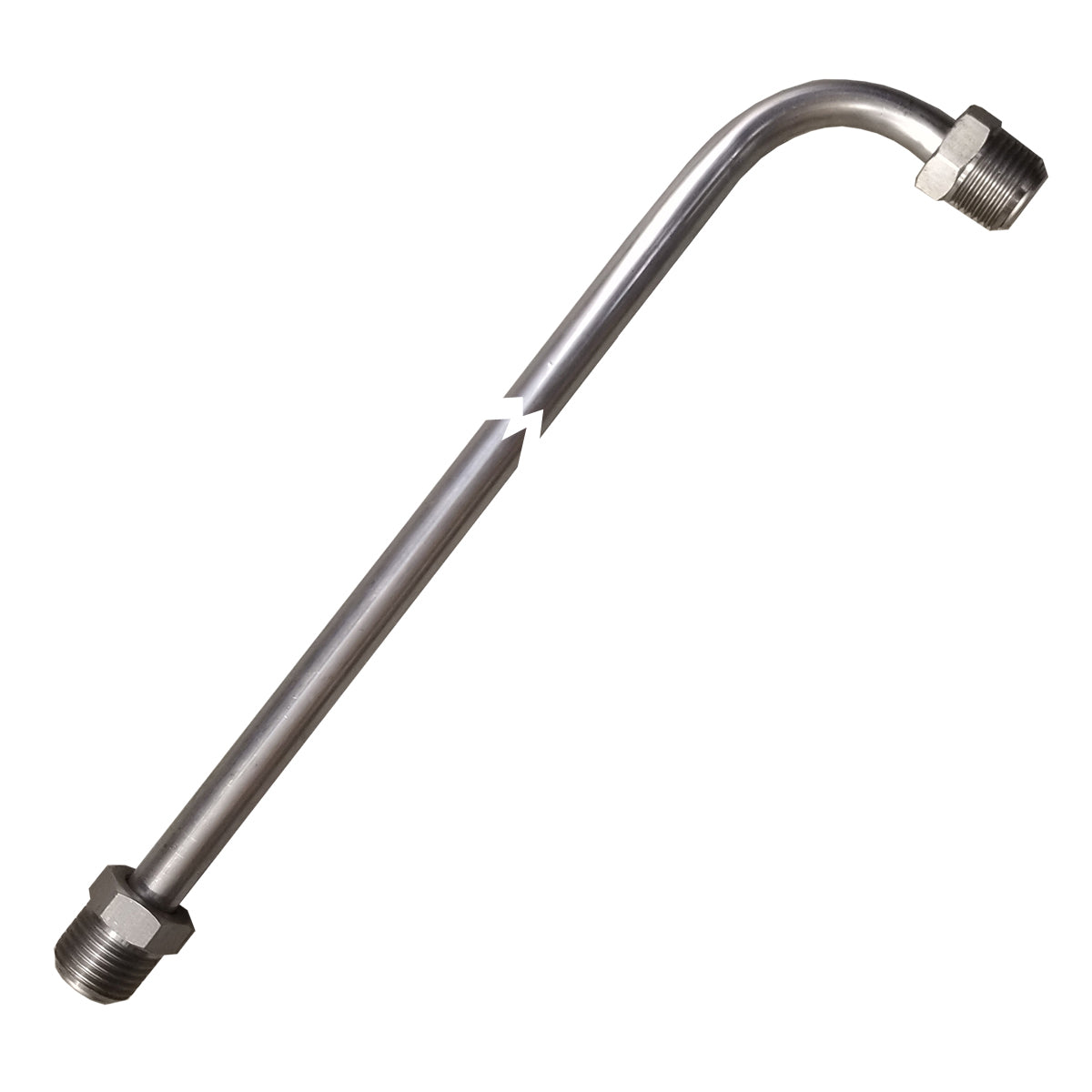 3/8" Tubing 24 Inches Long With 90 Deg Bend One End 5/8-18 Fittings Each End Stainless