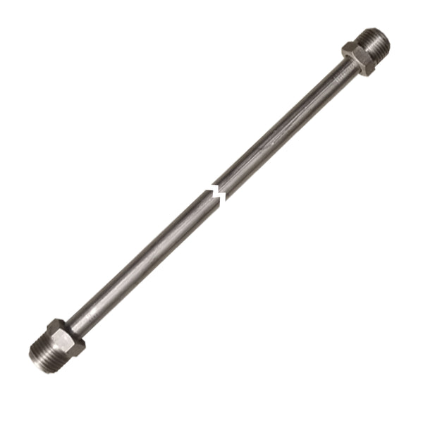 3/8" Tubing 30 Inches Long With 5/8-18 Fittings Each End Stainless