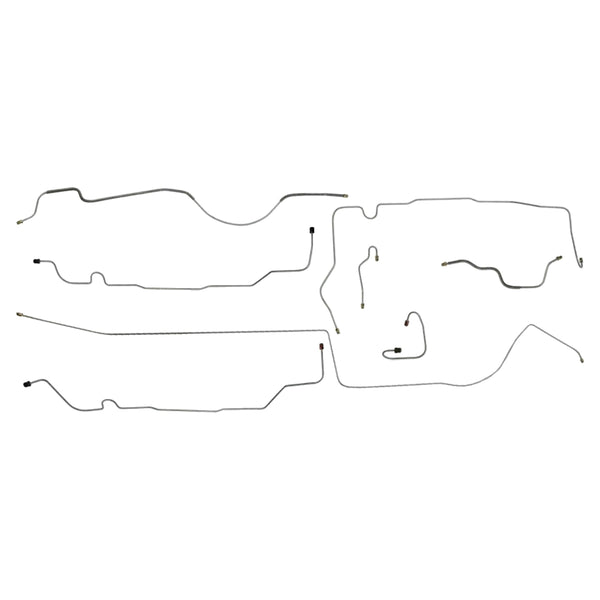 1971-74 AMC Gremlin X Manual Disc Complete Brake Line Kit 8pc Stainless