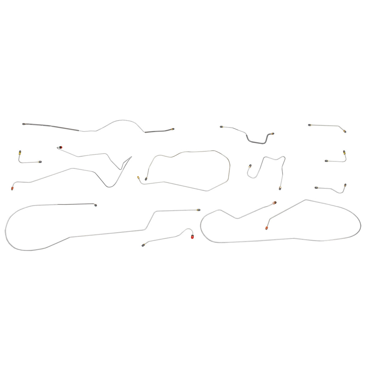 1968-69 American Motors Javelin Power Disc Complete Brake Line Kit 12pc, Stainless