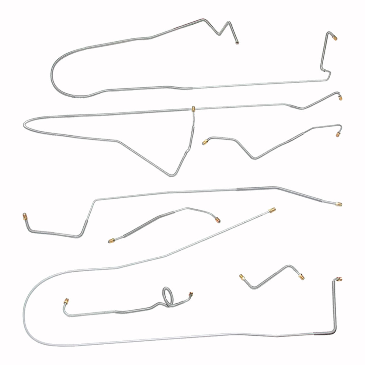 1959 Buick Electra/225 126.3" WB Power Brake Line Kit 8pc, Stainless