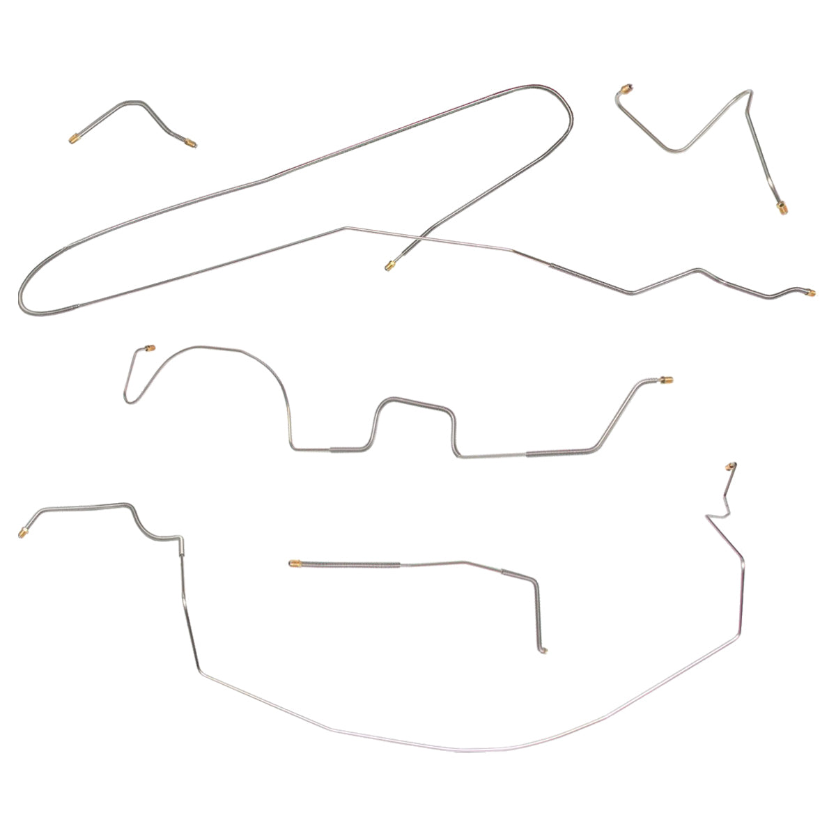 1961 Buick Special/Skylark Manual Drum Brake Line Kit 6pc, Stainless