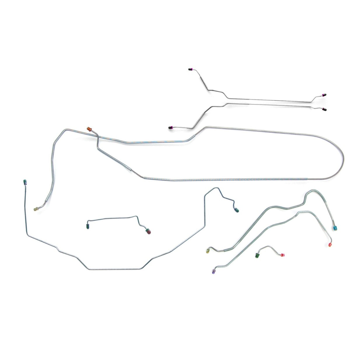 1969 Buick Special Skylark GS Convertible Power Disc Complete Brake Line Kit 8pc Stainless