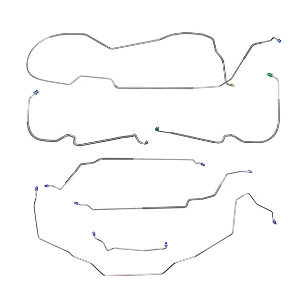1969 Buick LeSabre/Wildcat Power Drum Brake Line Kit 7pc, Stainless