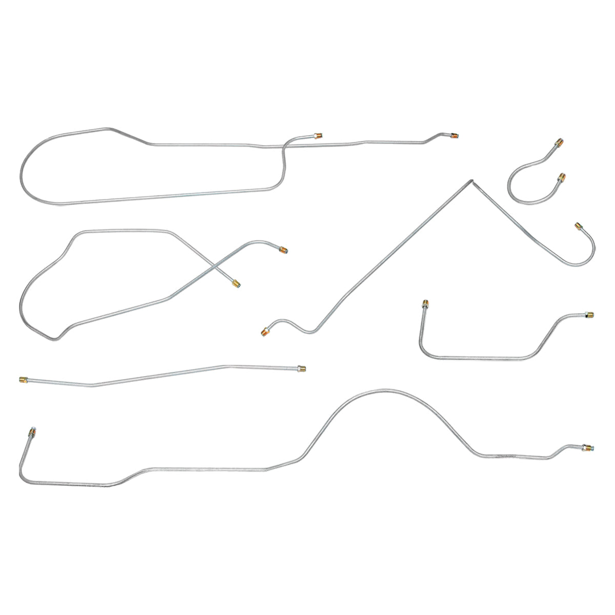 1951 Buick Super/Special Series 40/50 (Only) Manual Brake Line Kit 6pc, Stainless
