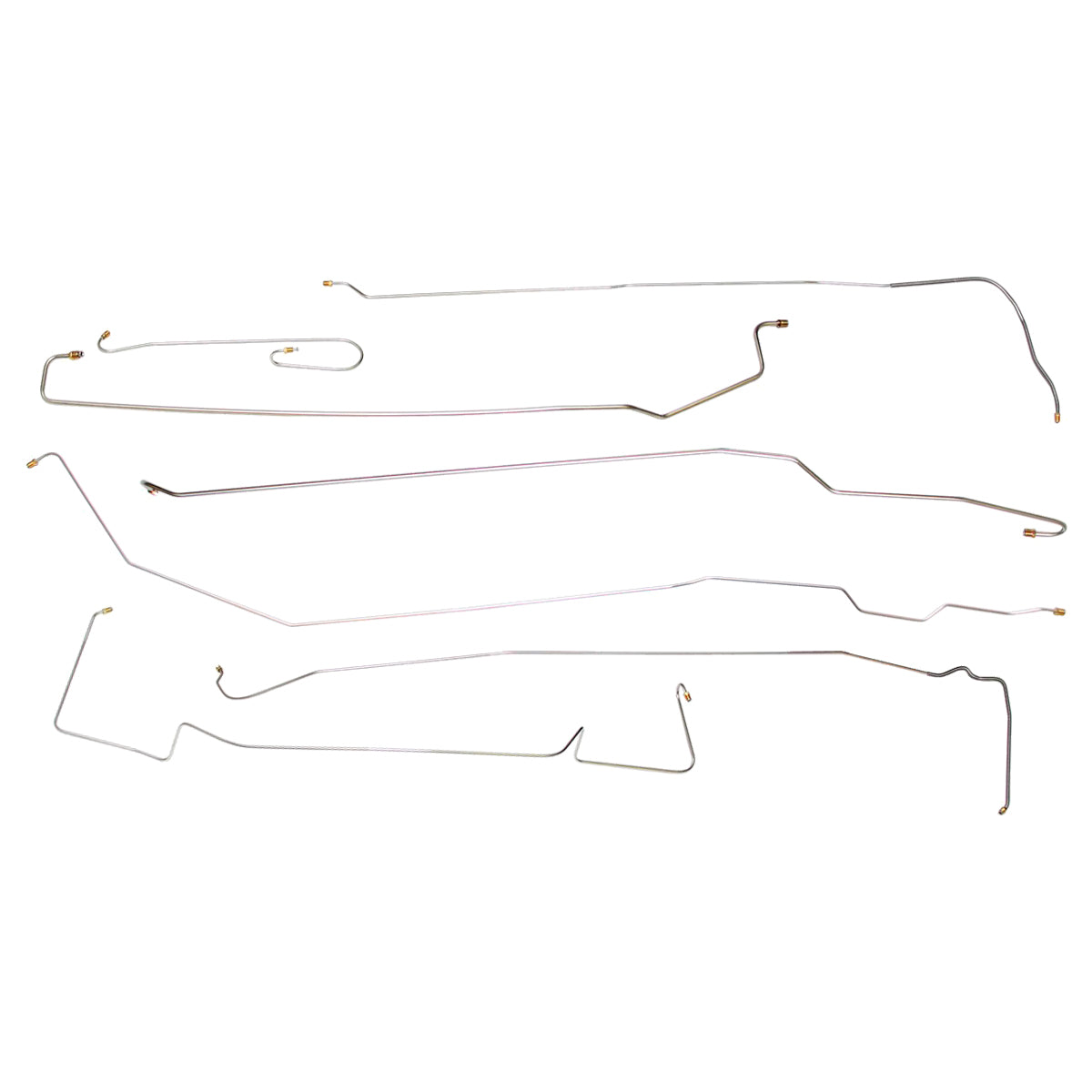 1953 Buick Super Special Roadmaster Series 40 50 70 Power Brake Line Kit 7pc, Stainless