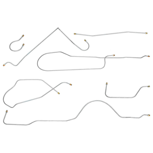 1954 Buick Super/Roadmaster Series 50/70 Manual Brake Line Kit 7pc, Stainless