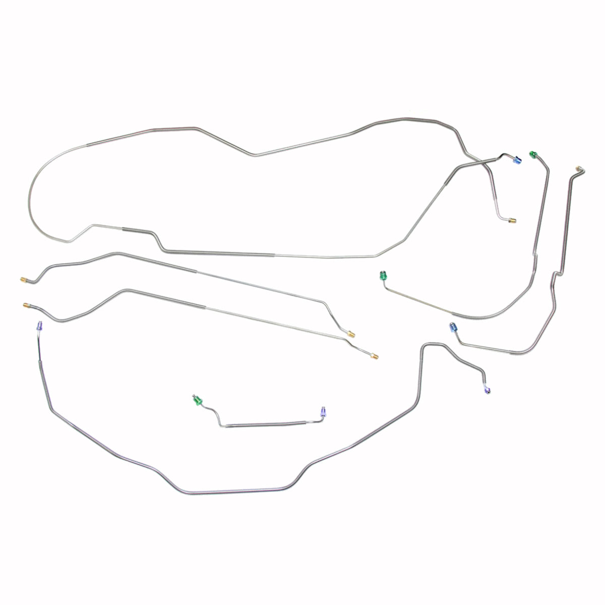 1983-85 Buick LeSabre Power Disc Brake Line Kit 7pc, Stainless