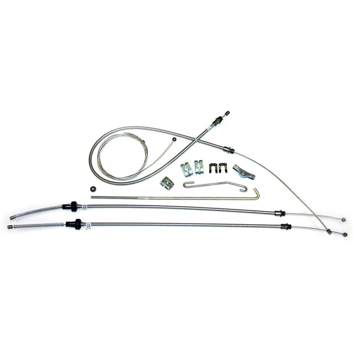 1971-72 B-Body Mopar Complete Parking Brake Cable Kit, Stainless