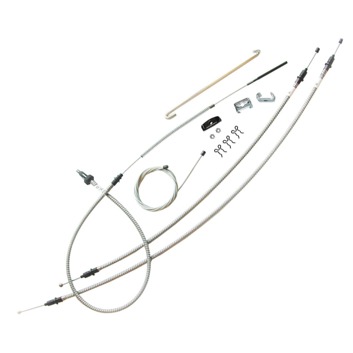 1969 Camaro 4 Wheel Disc JL8 Complete Parking Brake Cable Kit Stainless