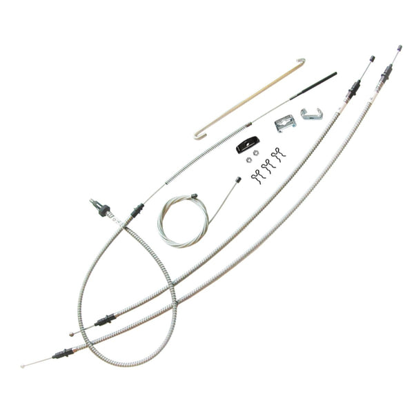 1969 Camaro 4 Wheel Disc JL8 Complete Parking Brake Cable Kit Stainless