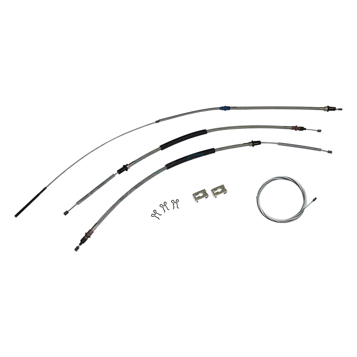 1958-64 Chevrolet Impala Complete Brake Cable Kit, Stainless