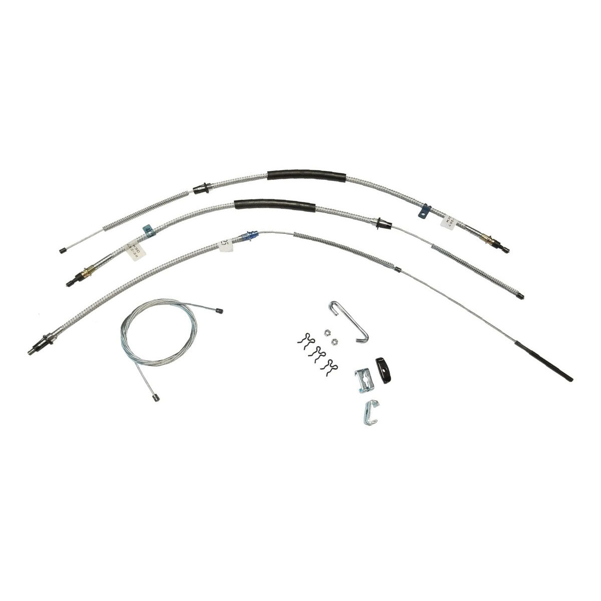 1967-70 Impala T-400 Transmission Complete Brake Cable Kit. Stainless
