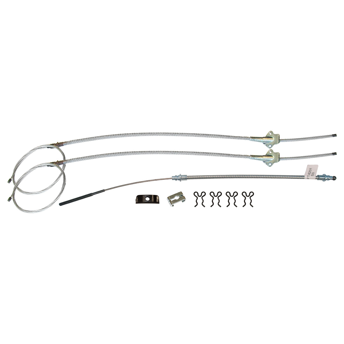 1962 Pontiac Grand Prix Catalina Entire Parking Brake Cable Kit, Stainless