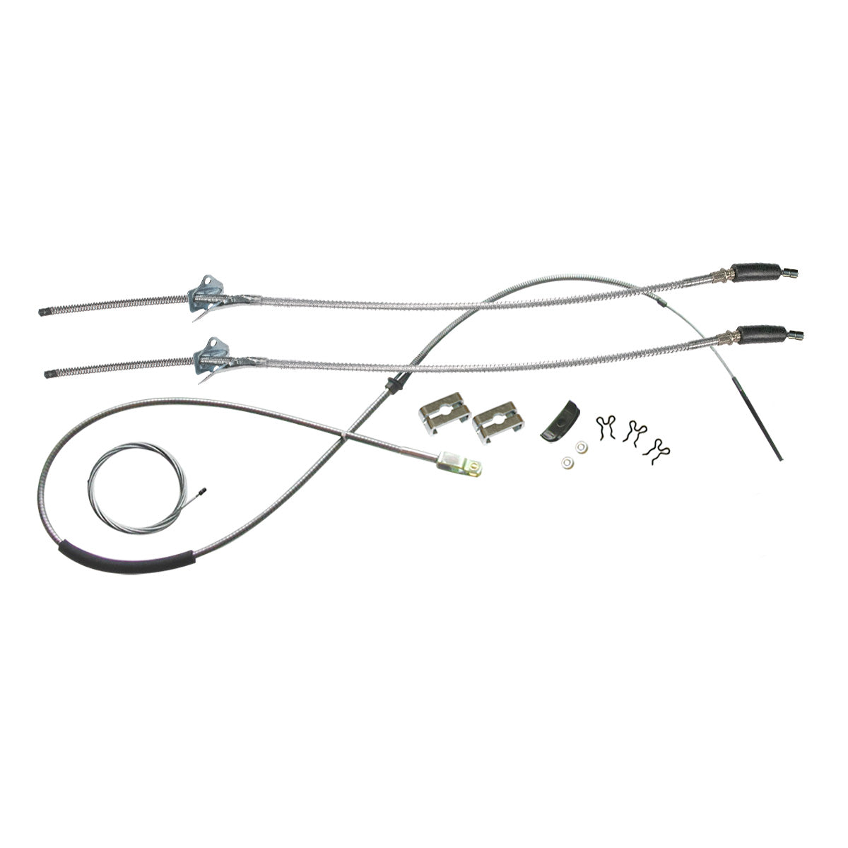 1969-72 Chevrolet GMC Blazer Jimmy  2wd, Leaf Rear, Complete Parking Brake Cable Kit, Stainless