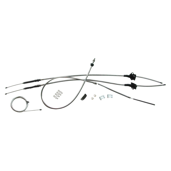 1973-84 Chevrolet GMC Truck 3/4 ton, 2wd, Longbed Complete Parking Brake Cable Kit, Stainless