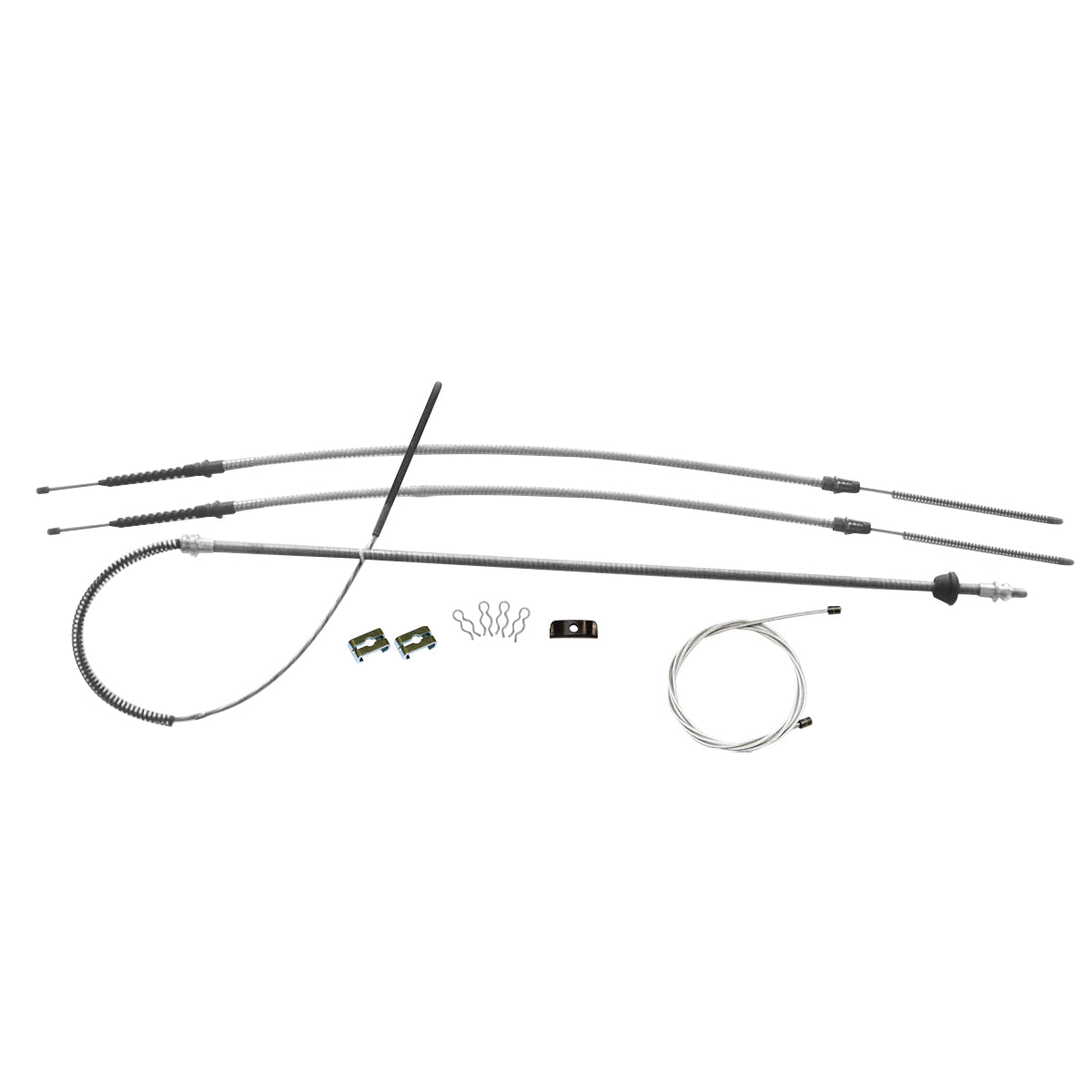 GM Truck Brake Cables 1973-84 Suburban, 2wd Complete Parking Brake Cable Kit, Stainless